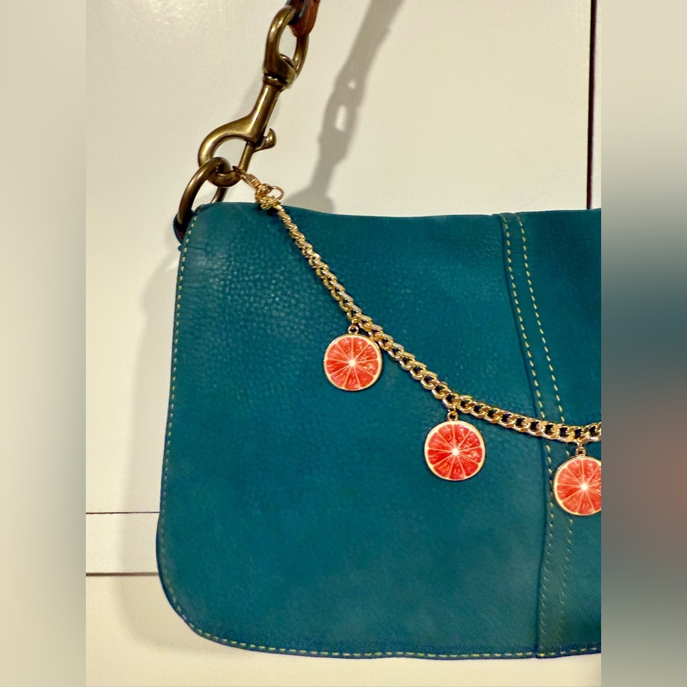 Bag Chain Fruit Slice Hand Crafted - Grapefruit, Lime, Lemon or Orange